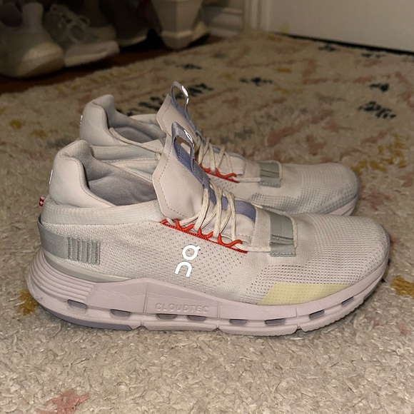 On Running Cloudnova Women's Running Shoes White / Glacier US - Picture 4 of 7